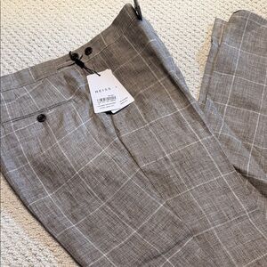 Reiss Light tan Windowpane Men's Pants